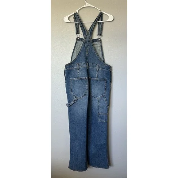 Pilcro The Lex Bib Overalls 30. Distressed Raw Hem Cargo Y2K  display picture 1